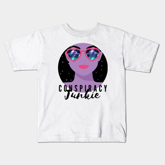 Conspiracy Junkie Kids T-Shirt by Cosmic Whale Co.